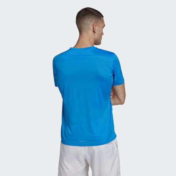 T-shirt Run It Bleu Rush Adidas