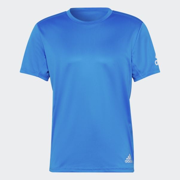 T-shirt Run It Bleu Rush Adidas