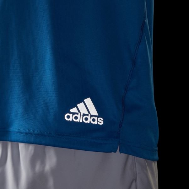 T-shirt Run It Bleu Rush Adidas