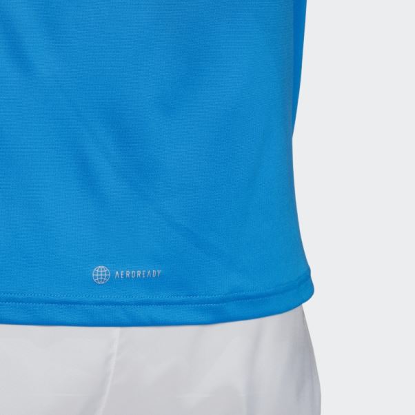 T-shirt Run It Bleu Rush Adidas