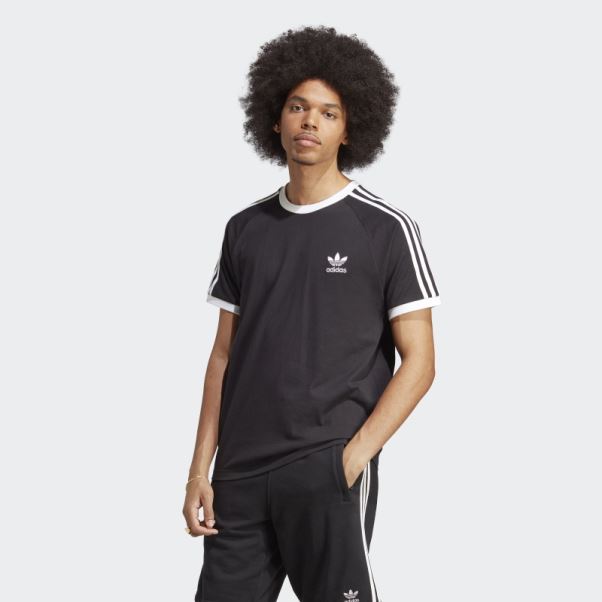 T-shirt à 3 Bandes Adicolor Classics Adidas Noir