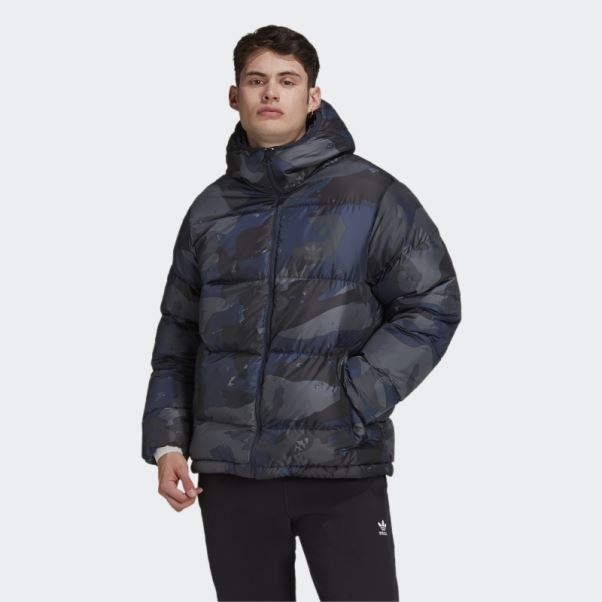 Doudoune Adidas Camouflage En Duvet Multicolore