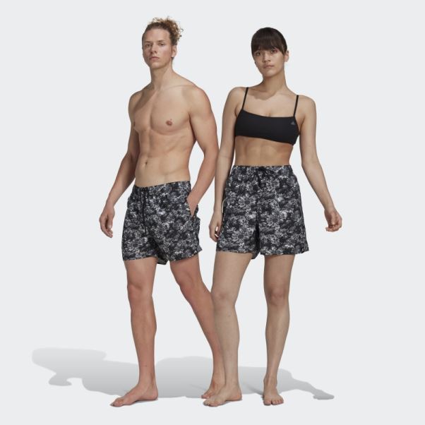 Short De Bain Graphique Court Adidas Noir (non Genré)