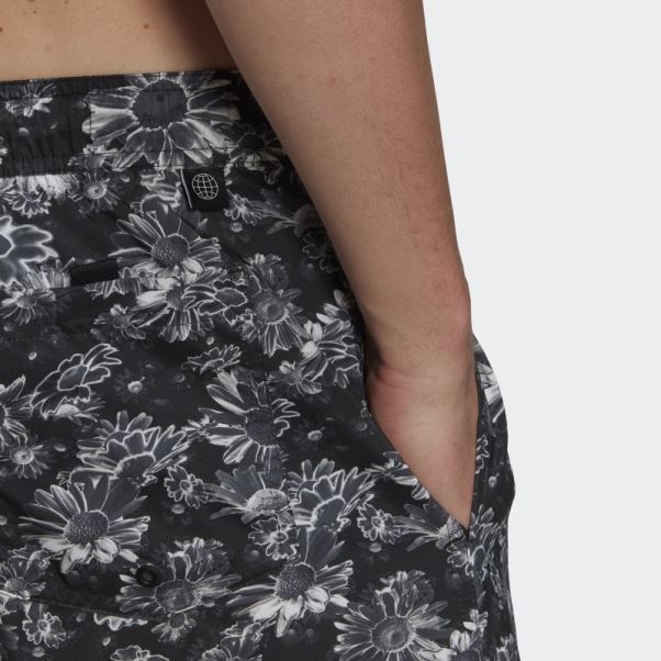 Short De Bain Graphique Court Adidas Noir (non Genré)