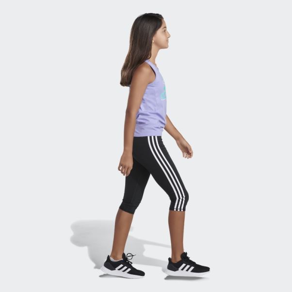 Débardeur Noué Sur Le Devant Violet Clair Adidas