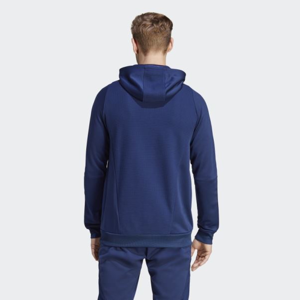 Italy Tiro 23 Sweat à Capuche Bleu Foncé Adidas