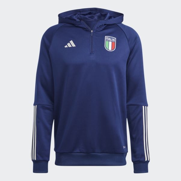 Italy Tiro 23 Sweat à Capuche Bleu Foncé Adidas