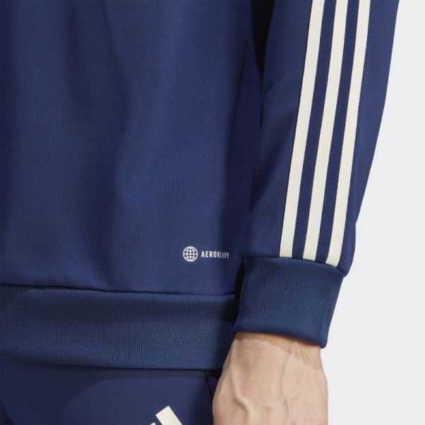 Italy Tiro 23 Sweat à Capuche Bleu Foncé Adidas