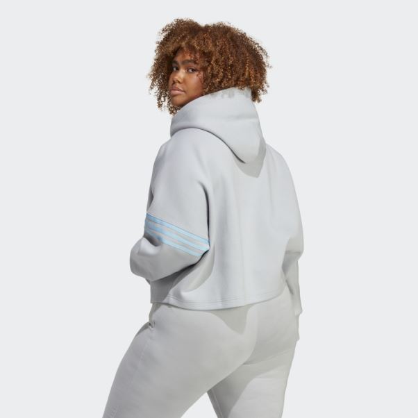 Sweat à Capuche Adicolor Neuclassics (taille Plus) Onix Adidas