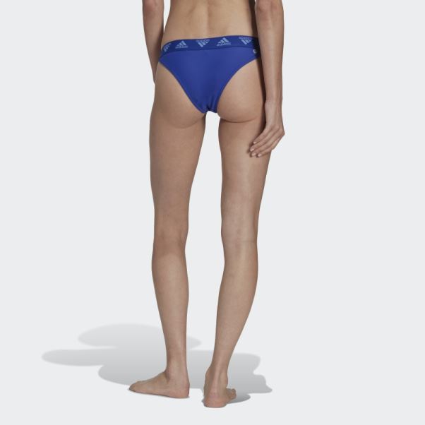 Bas De Bikini Adidas Bleu