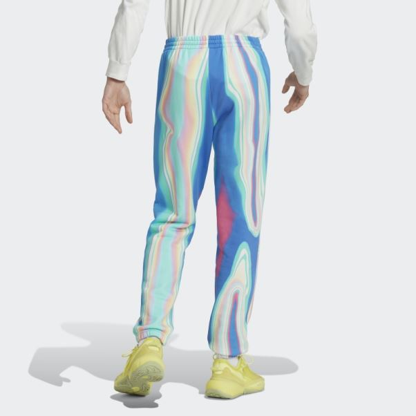 Pantalon De Survêtement Hyperreal Allover Imprimé Bleu Rush Adidas
