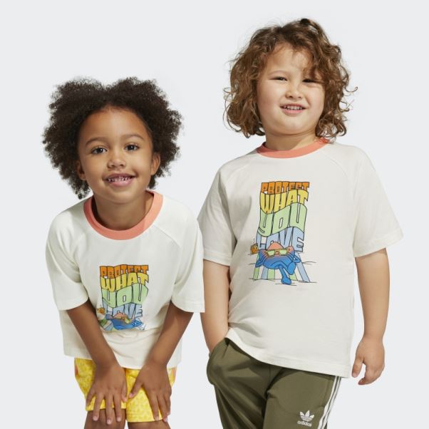 T-shirt Adidas Blanc à Imprimé Graphique