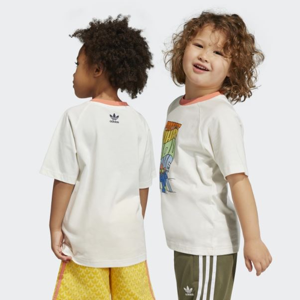 T-shirt Adidas Blanc à Imprimé Graphique