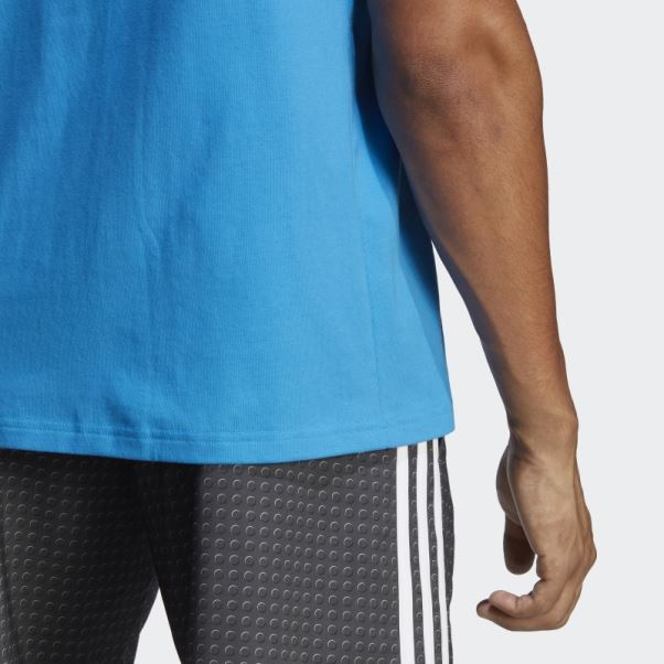 T-shirt Graphique Adidas X Lego Soccer Mode Bleu
