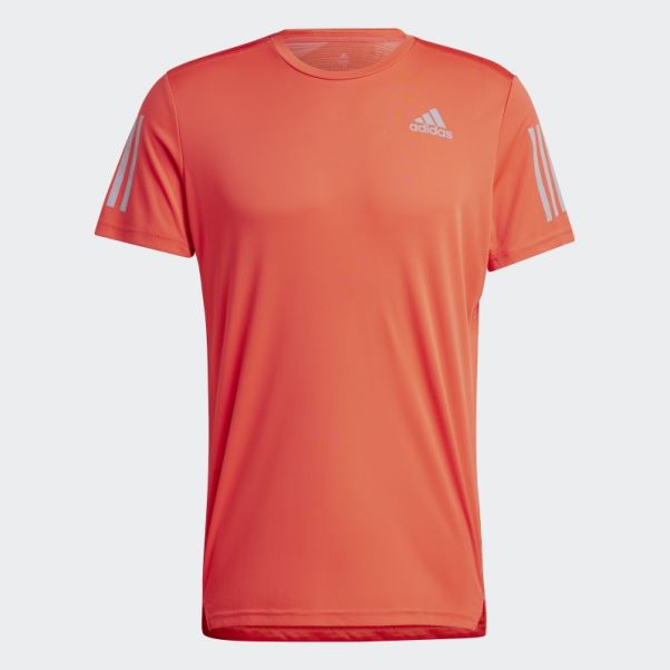 Adidas Possède Le T-shirt De Course Rouge
