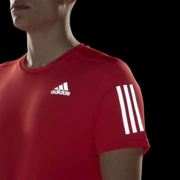 Adidas Possède Le T-shirt De Course Rouge