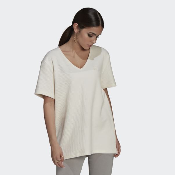 T-shirt Ample Adidas Blanc