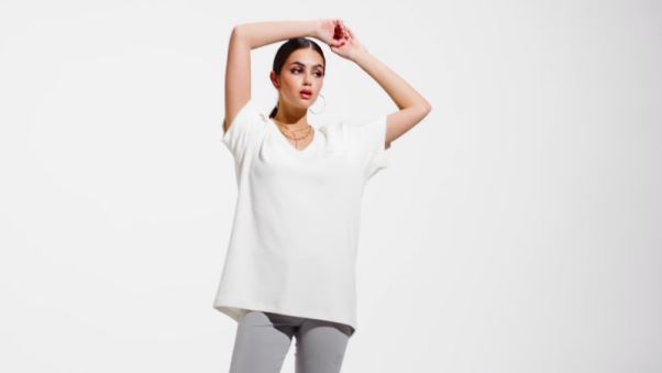 T-shirt Ample Adidas Blanc