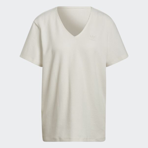 T-shirt Ample Adidas Blanc