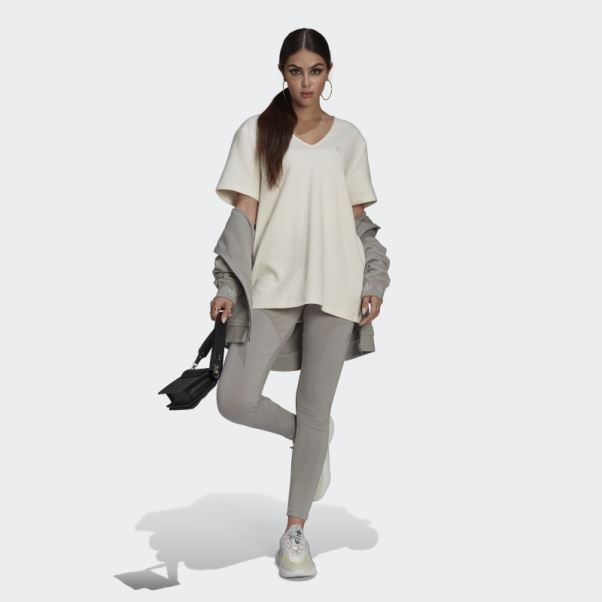 T-shirt Ample Adidas Blanc