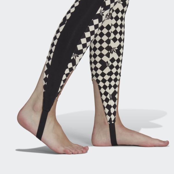 Collant Adidas Ski Chic Imprimé Allover Noir