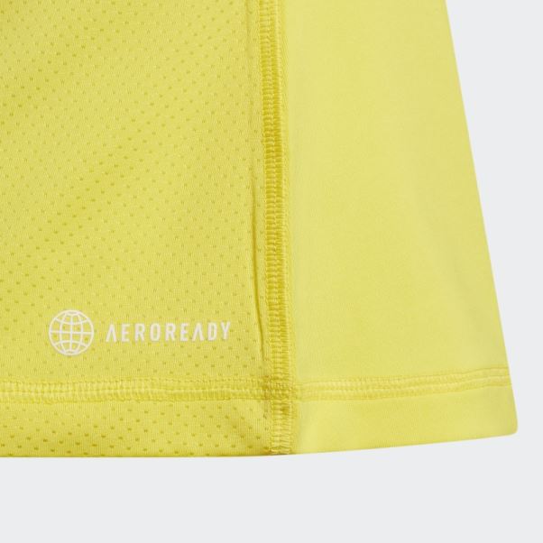 T-shirt Adidas Aeroready Jaune