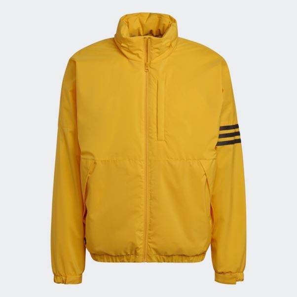 Doudoune à Rayures Matelassées Dorées Adidas