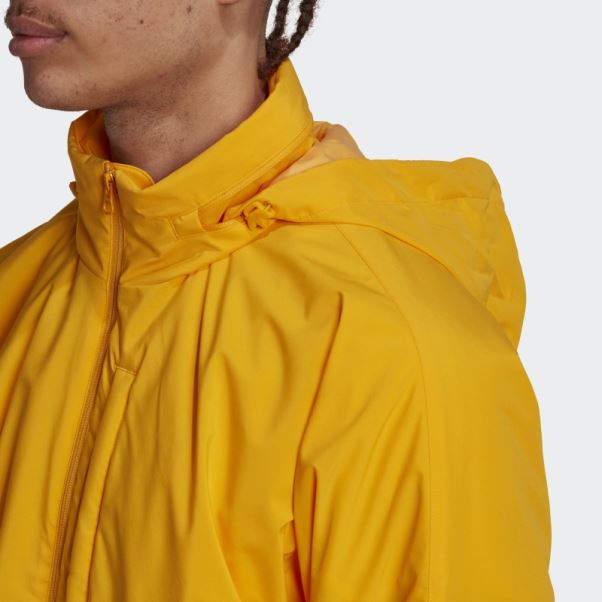 Doudoune à Rayures Matelassées Dorées Adidas