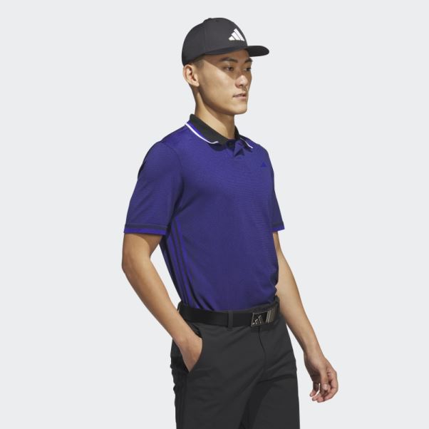 Polo De Golf Adidas Ultimate365 Tour Primeknit Bleu