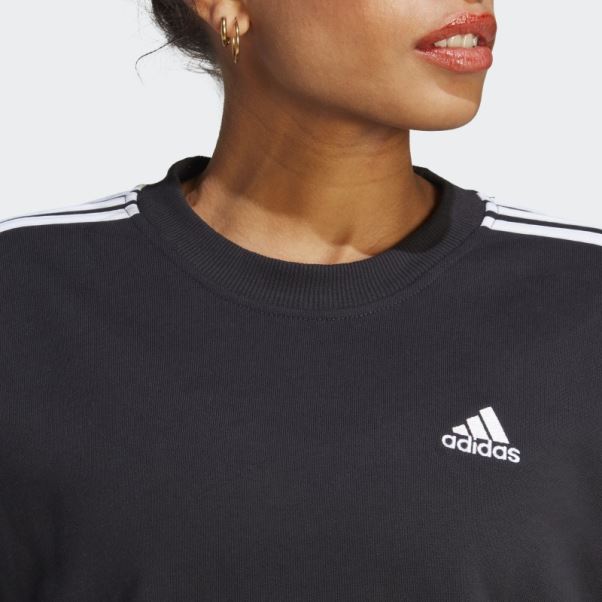 Sweat Essentiel 3 Bandes Adidas Noir