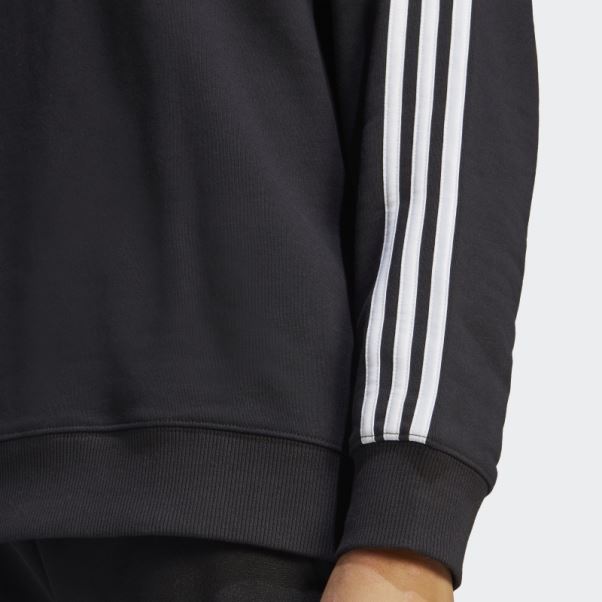 Sweat Essentiel 3 Bandes Adidas Noir