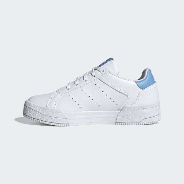 Chaussures Adidas Court Tourino Blanches