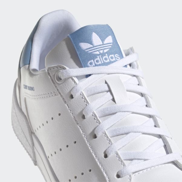 Chaussures Adidas Court Tourino Blanches