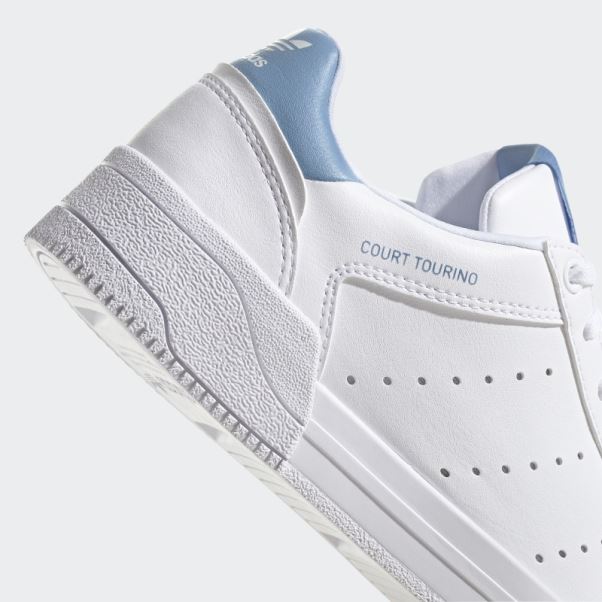 Chaussures Adidas Court Tourino Blanches