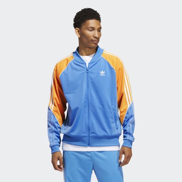 Veste De Survêtement Adidas Or Tricot Sst