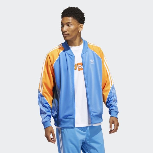 Veste De Survêtement Adidas Or Tricot Sst