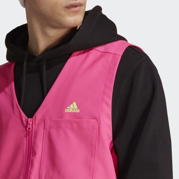 Adidas Kidcore Utility Vest Shock Rose Chaud