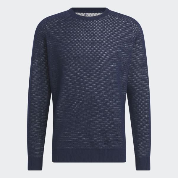 Adidas Sweat-shirt De Golf à Mailles Plates Ultimate365 Tour Bleu Marine