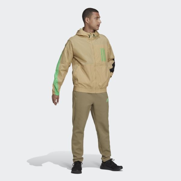 Ton Beige Adidas Sportswear W.n.d. Coupe-vent Pliable X-city