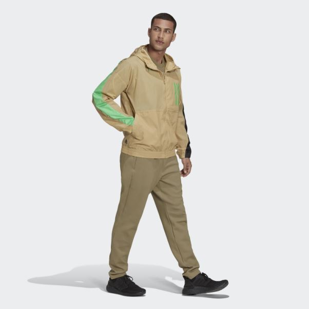Ton Beige Adidas Sportswear W.n.d. Coupe-vent Pliable X-city