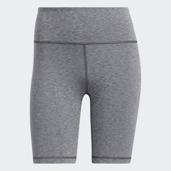 Adidas Optime Training Bike Short Leggings Gris Foncé Chiné
