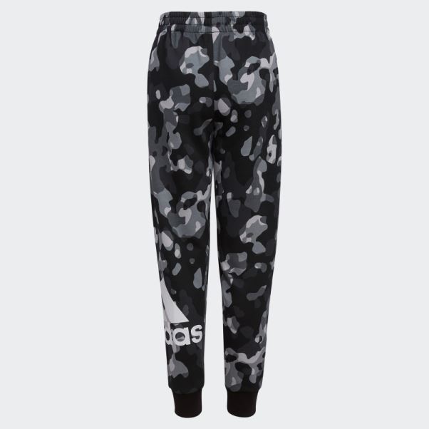 Jogging Noir Imprimé Camouflage Core Adidas