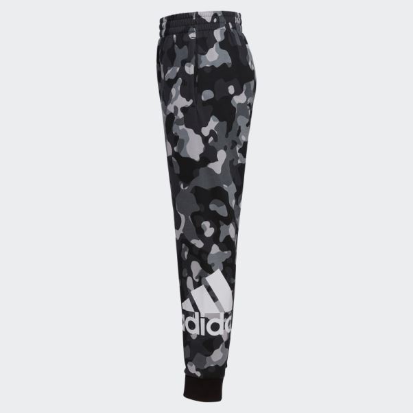 Jogging Noir Imprimé Camouflage Core Adidas