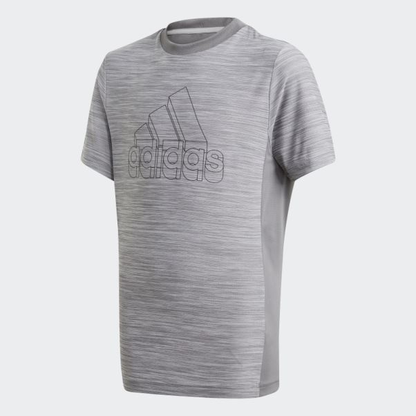 Tee Shirt Aeroready Chiné Gris Adidas