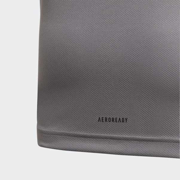 Tee Shirt Aeroready Chiné Gris Adidas