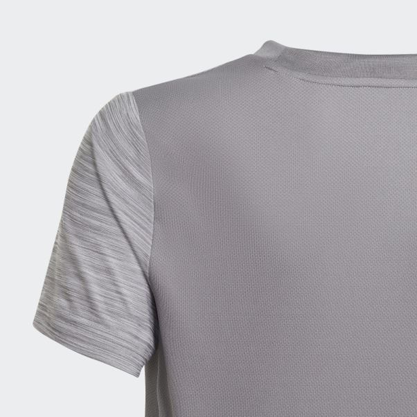 Tee Shirt Aeroready Chiné Gris Adidas