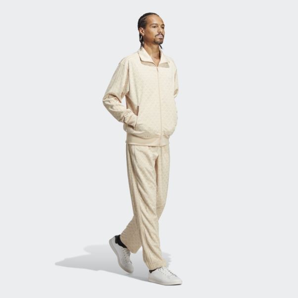 Pantalon De Jogging Graphique Monogramme Adidas Sable