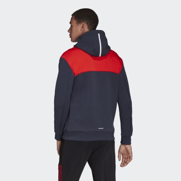 Fc Bayern Adidas Z.n.e. Veste Hymne Nuit Marine
