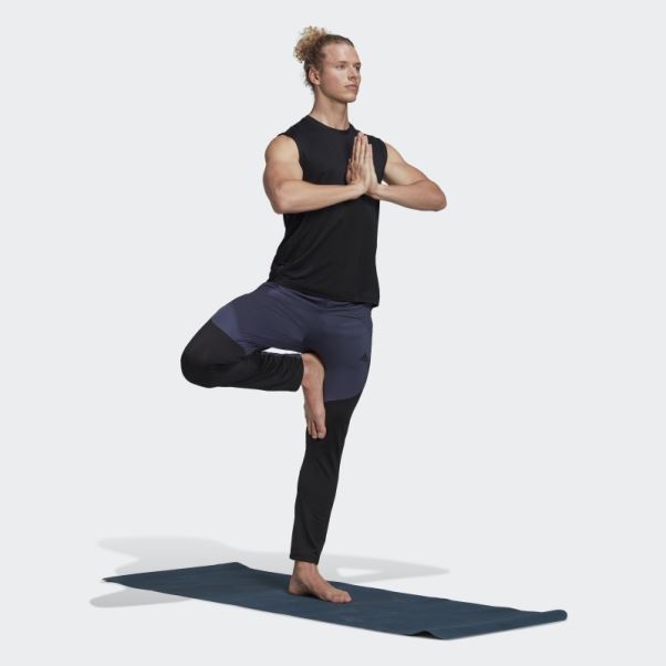 Pantalon De Jogging Aeroready Yoga 7/8 Bleu Marine Adidas