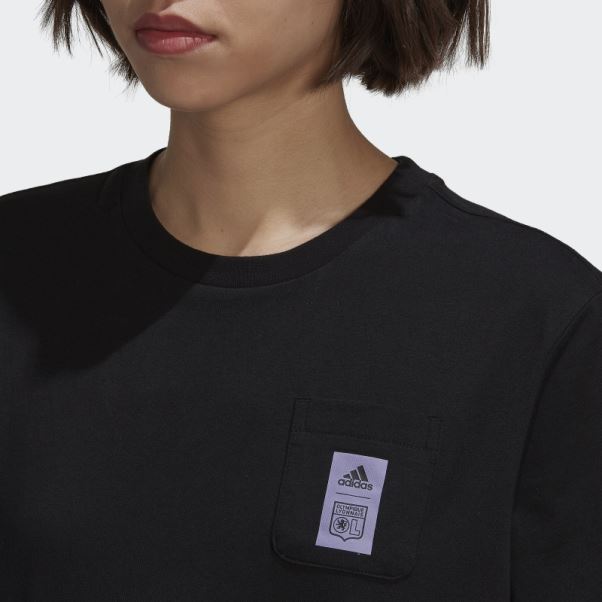 T-shirt Adidas Olympique Lyonnais Noir